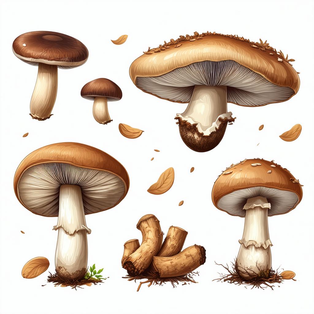 Illustration conceptuelle montrant des champignons poussant sur des mots-clés avec indicateur KGR