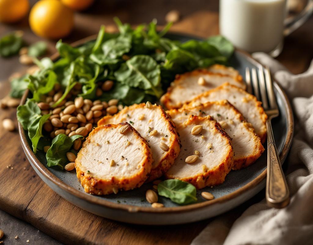 Assortiment d’aliments riches en tryptophane pour favoriser le sommeil