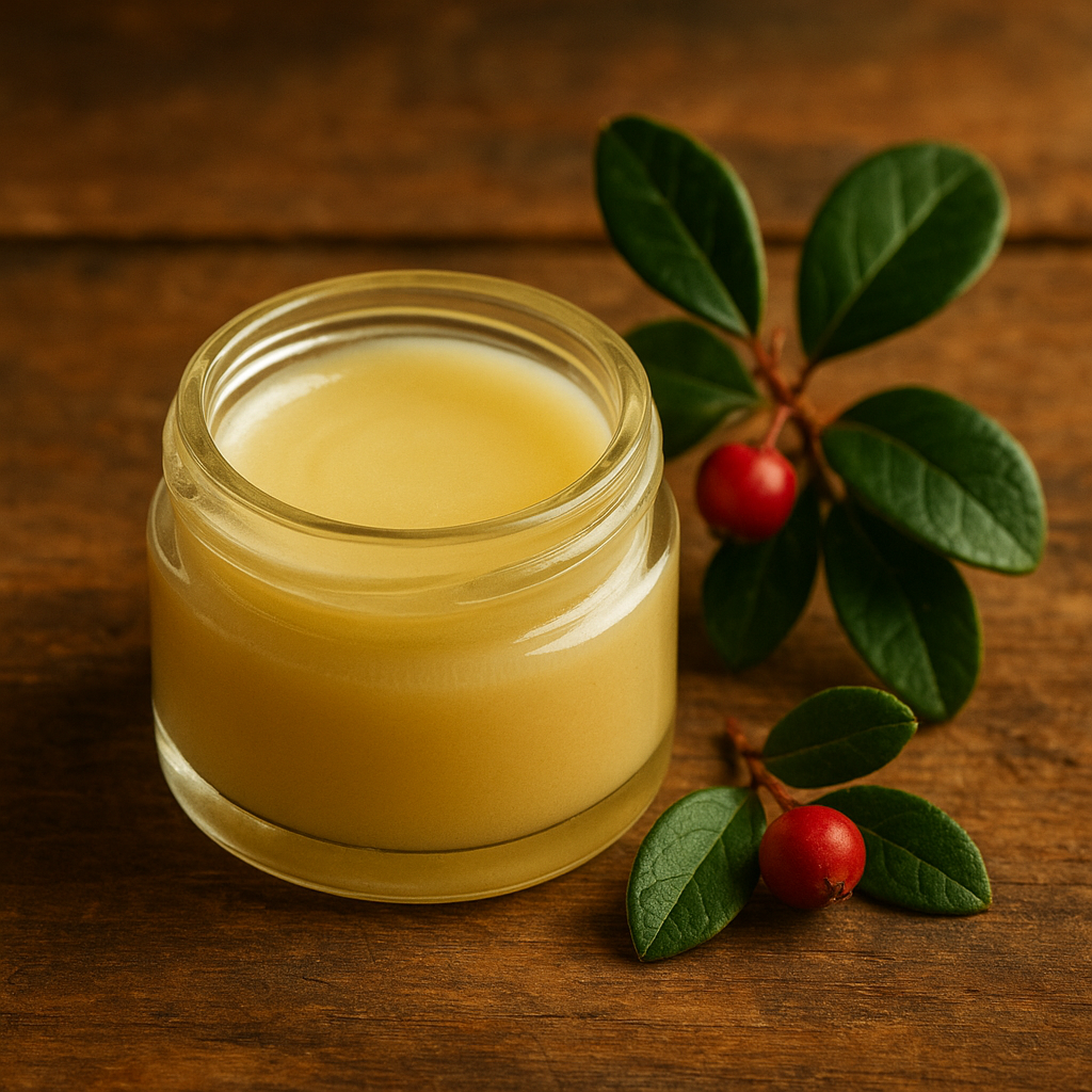 Hausgemachter Wintergrünbalsam zur Linderung von Gelenkschmerzen