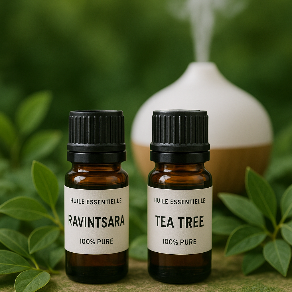 Vergleich der ätherischen Öle von Ravintsara und Tea Tree