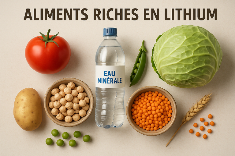 Aliments contenant du lithium