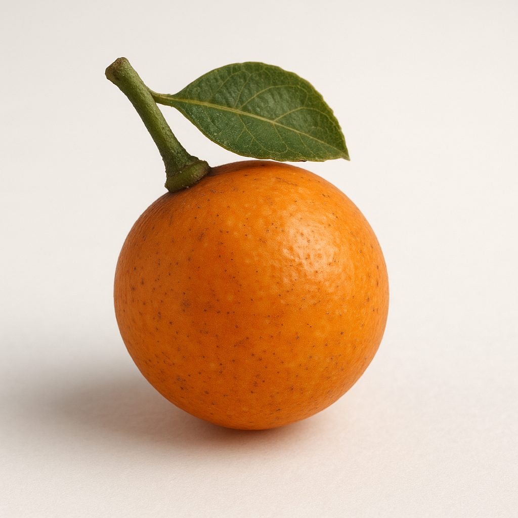 Un petit groupe d'imbés orangés sur fond blanc