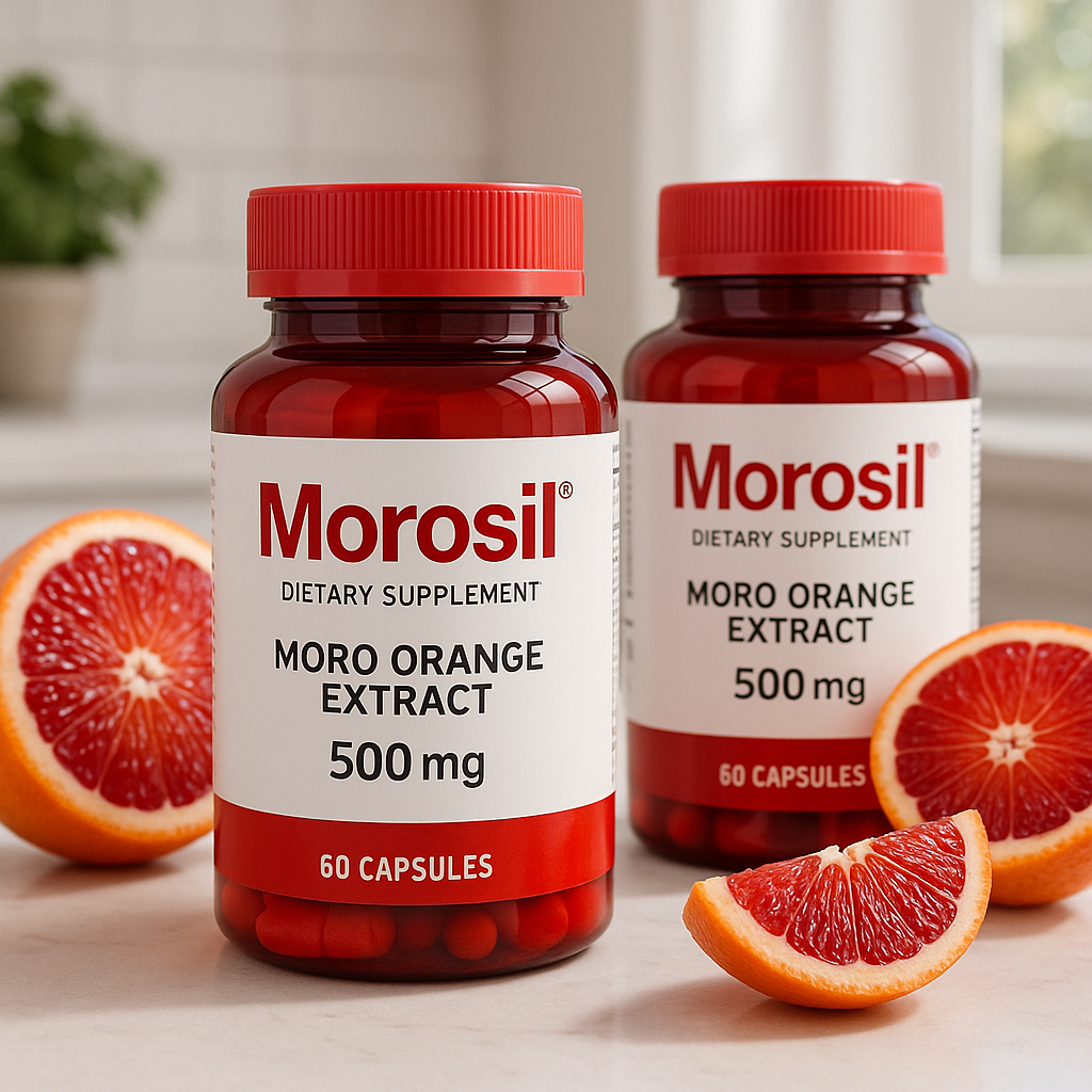 Flacons de supplément Morosil extraits d'orange sanguine